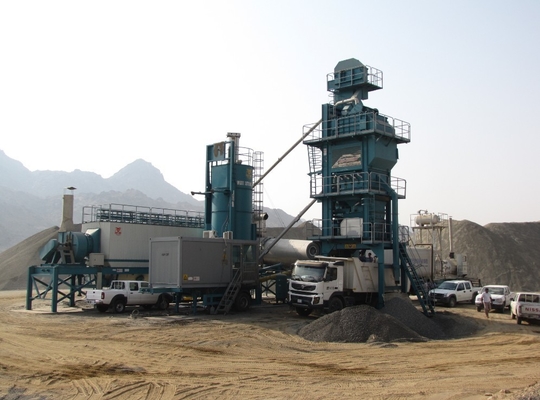 80T Storage Bin 160tph Batch Type Hot Mix Plant , Mobile Batching Plant 8 Units